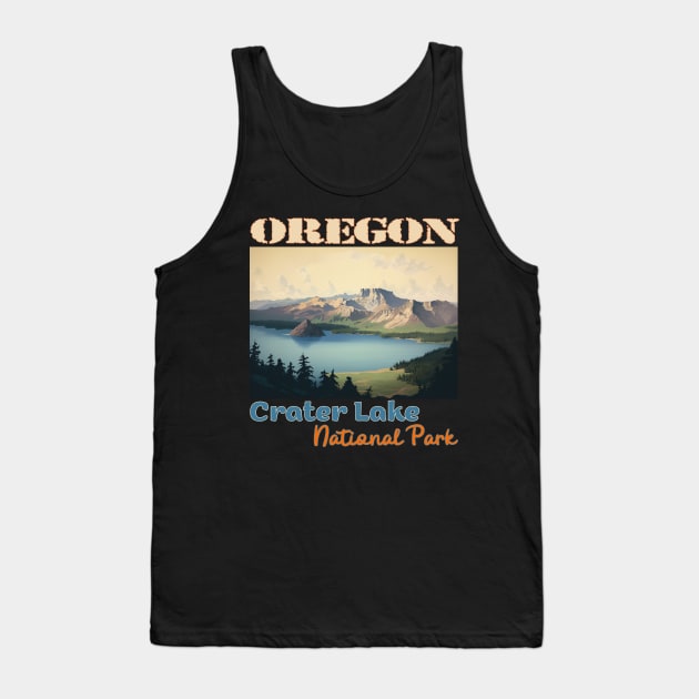 Crater Lake National Park Tank Top by Schalag Dunay Artist